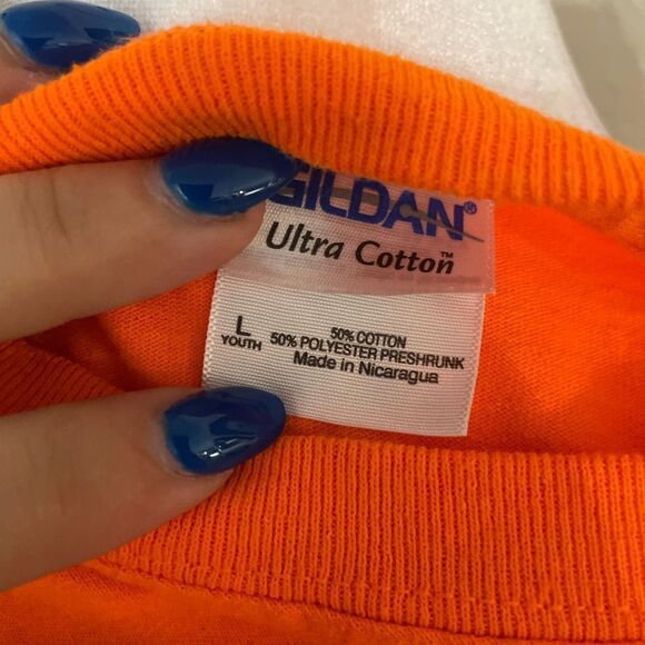 Mets Fan club Orange t shirt Youth L - Picture 7 of 7